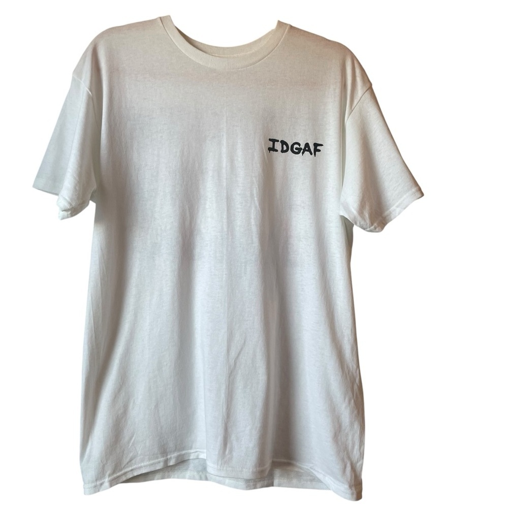 Fashion Nova men’s “IDGAF” graphic t-shirt. Size medium.